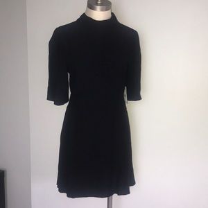 Free People black be my baby short sleeve dress dress size 4